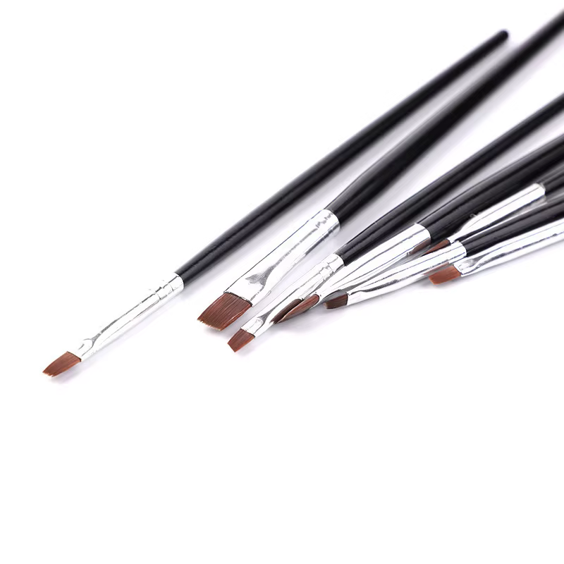 Ensemble professionnel de 7 pinceaux pour la décoration des ongles