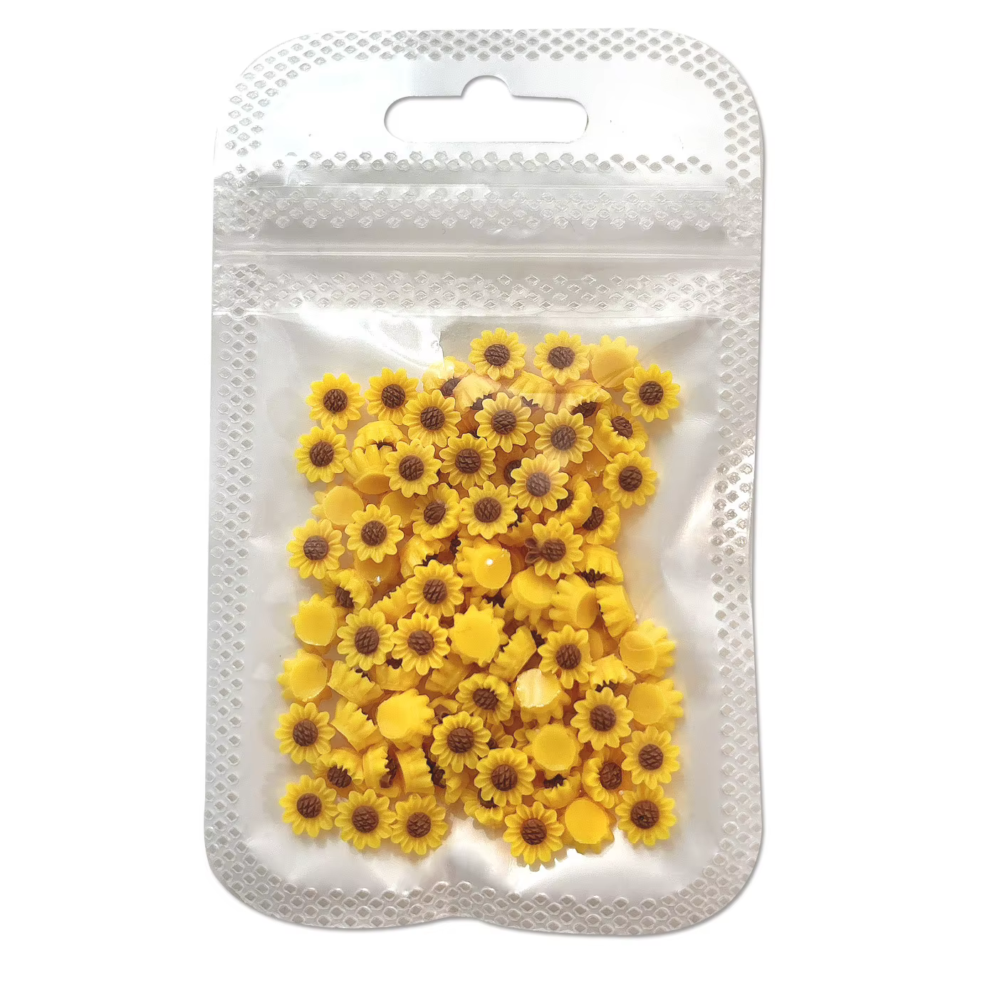 100 PIÈCES Fleurs de tournesol 3D réalistes pour ongles