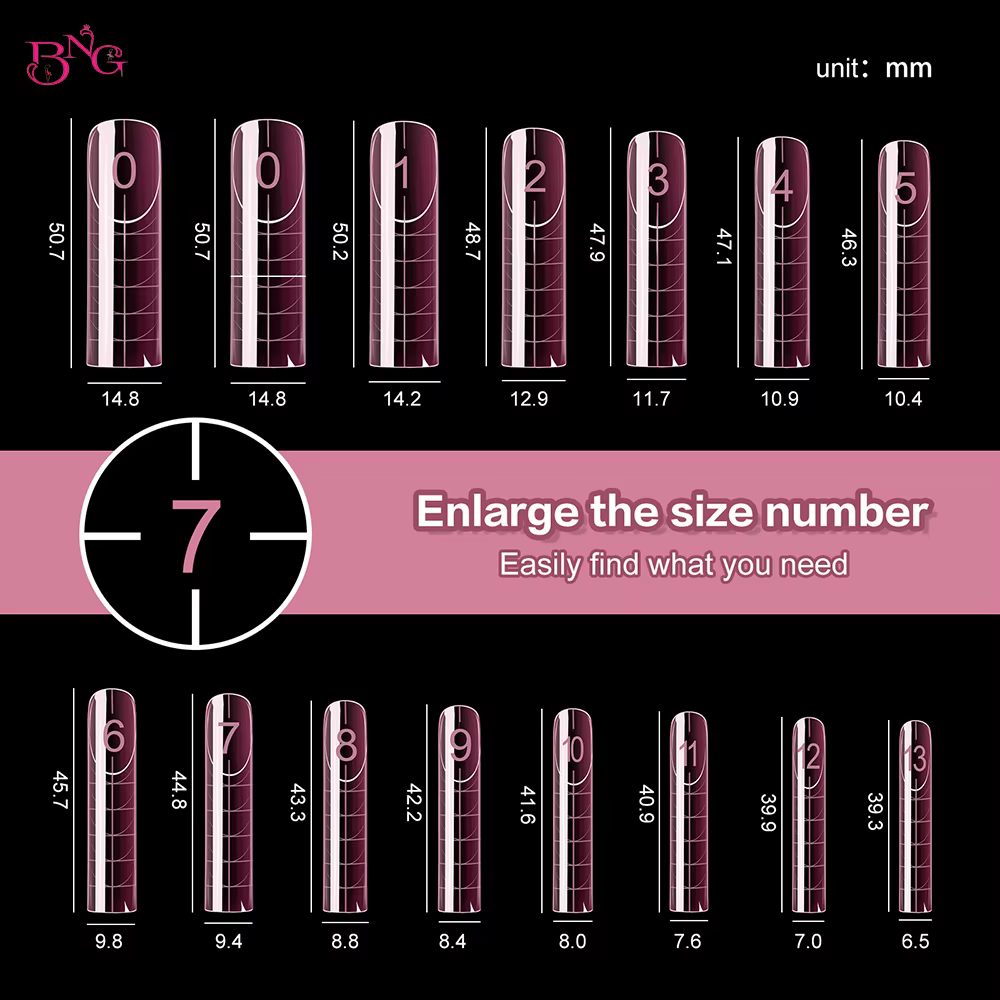 BNG français ongles double formes carré amande Extension d'ongle moules rose moule de construction rapide pour manucure française 120/140 pièces