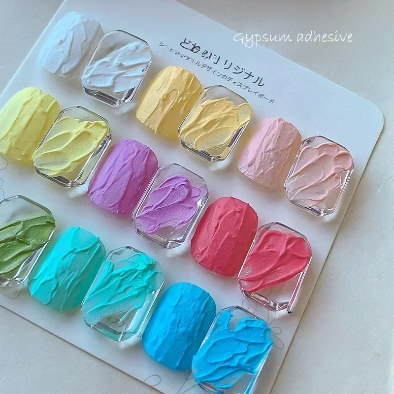 9 couleurs effet 3D sable gypse Gel dessin Super Texture peinture Gel tremper UV LED Semi Permanent pigmenté