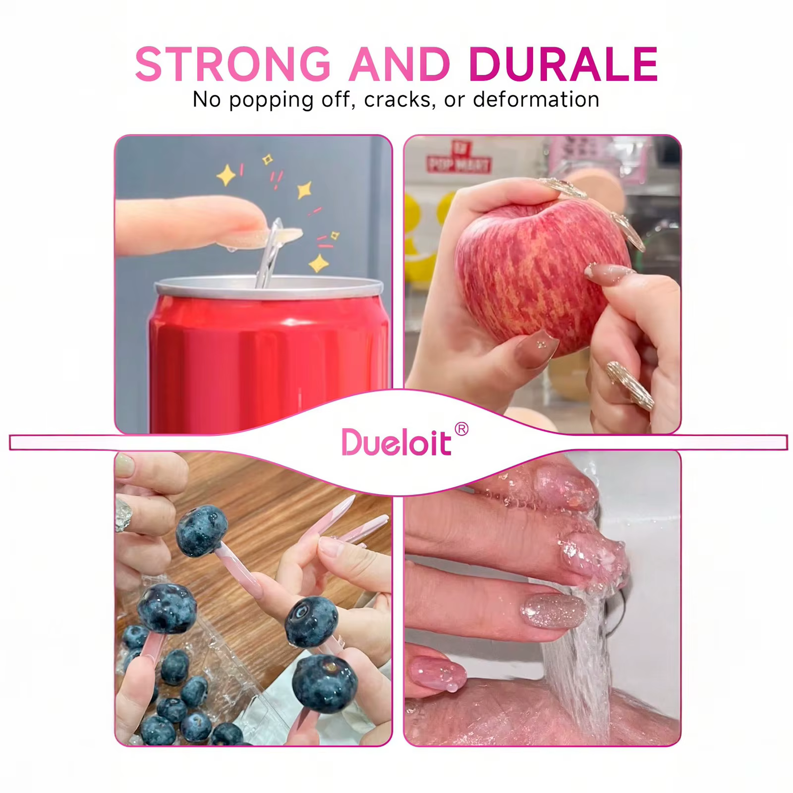Colle à ongles 3 en 1 à séchage rapide
