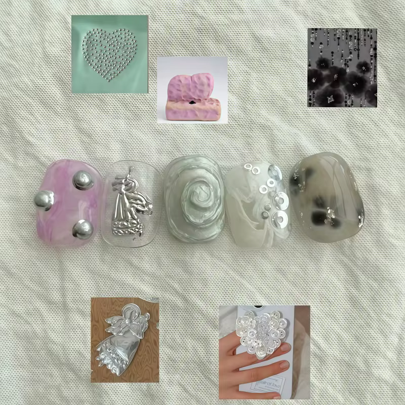 Moule en silicone 3D gaufré pour nail art