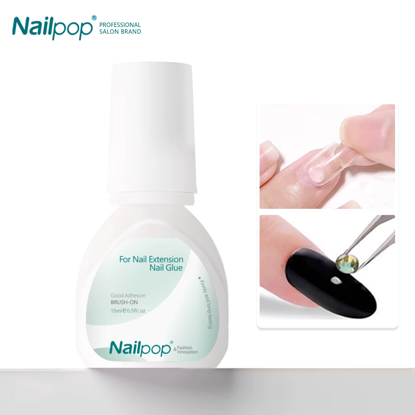 Nailpop 15ml brosse sur colle à ongles Application facile liaison