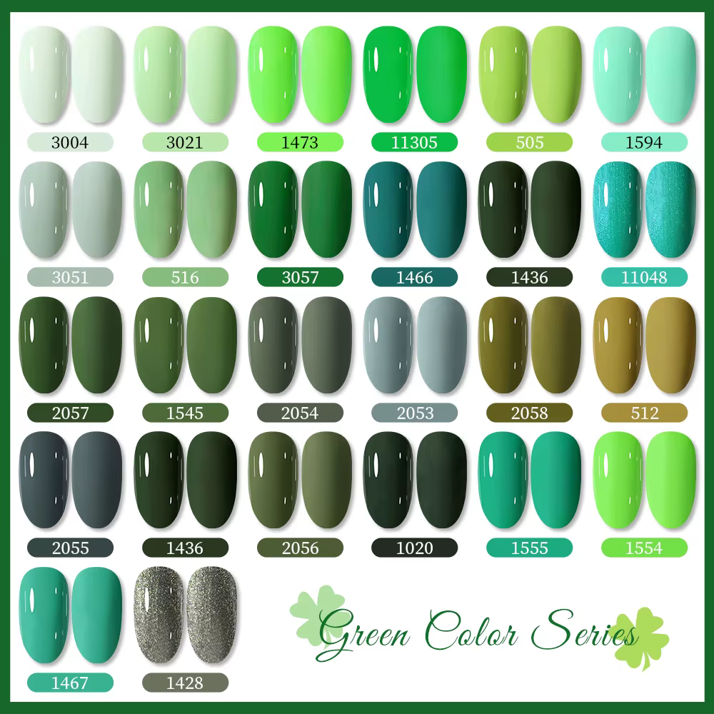 Clou Beaute 15ml HEMA TPO gratuit Gel vernis à ongles brillant foncé armée vert Gel laque Semi Permanent Art organique