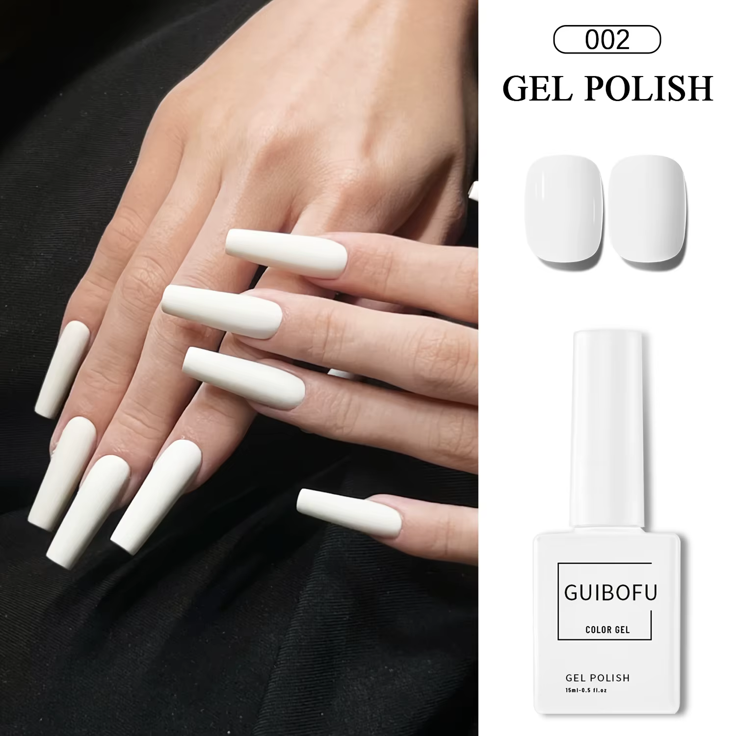 Ensemble de vernis Gel noir et blanc