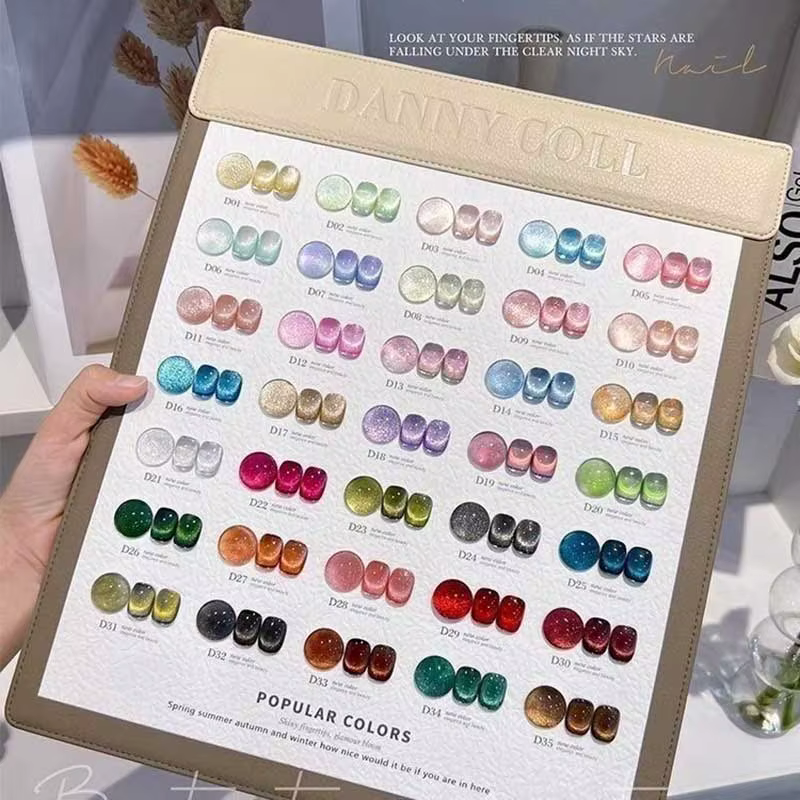 Danny Coll 35 couleurs oeil de chat vernis à ongles Salon de manucure Gel ultraviolet Non toxique écologique Gel