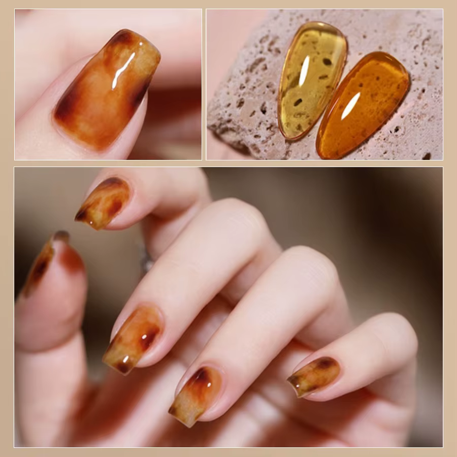 RSNAIL 10g gelée ambre Gel vernis à ongles cristal marron Gel