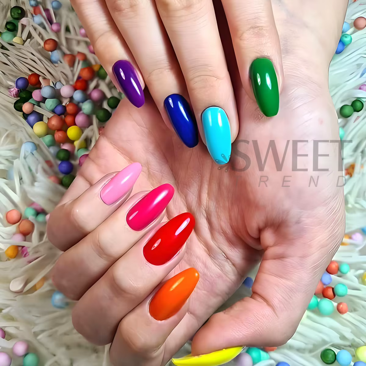 36 couleurs peinture brillante solide vernis à ongles Gel nu brillant couleur