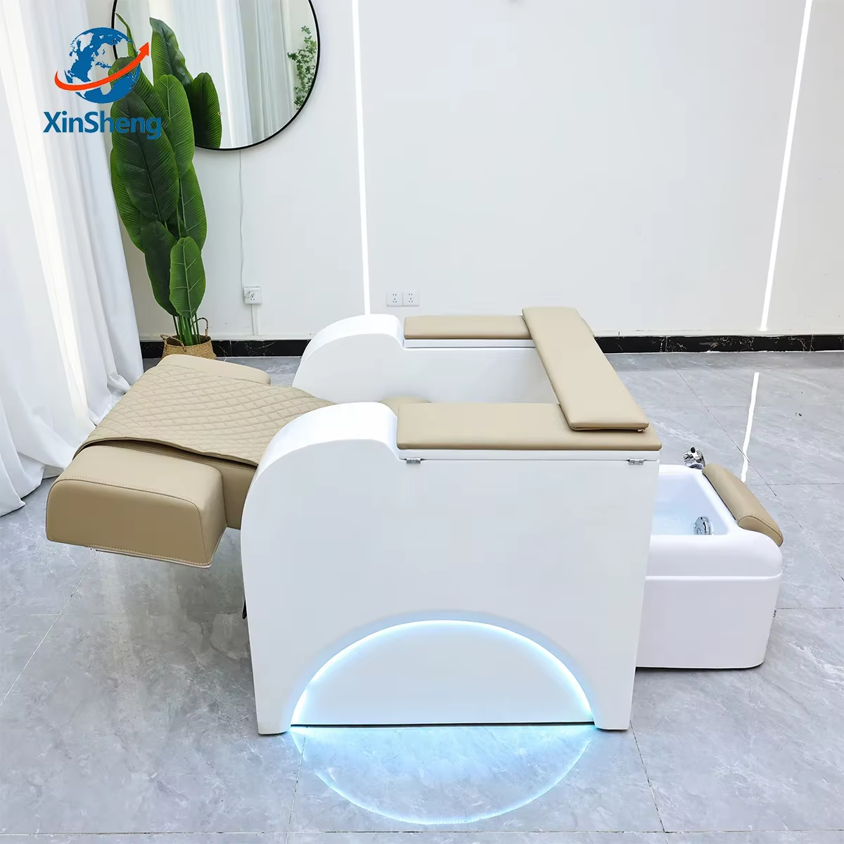 Fauteuil de pédicure électrique, canapé de salon de manucure avec massage dorsal automatique, canapé de manucure inclinable à levage, personnalisation