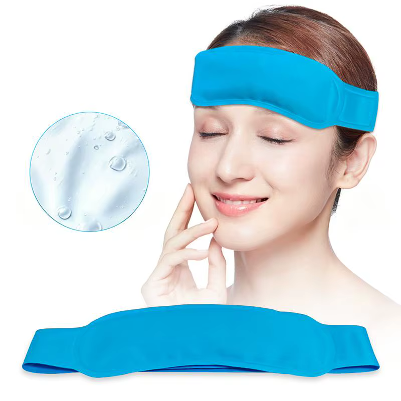 Bandeau de thérapie gel chaud/froid pour soulager les maux de tête et les migraines – Compresse froide pour la tête