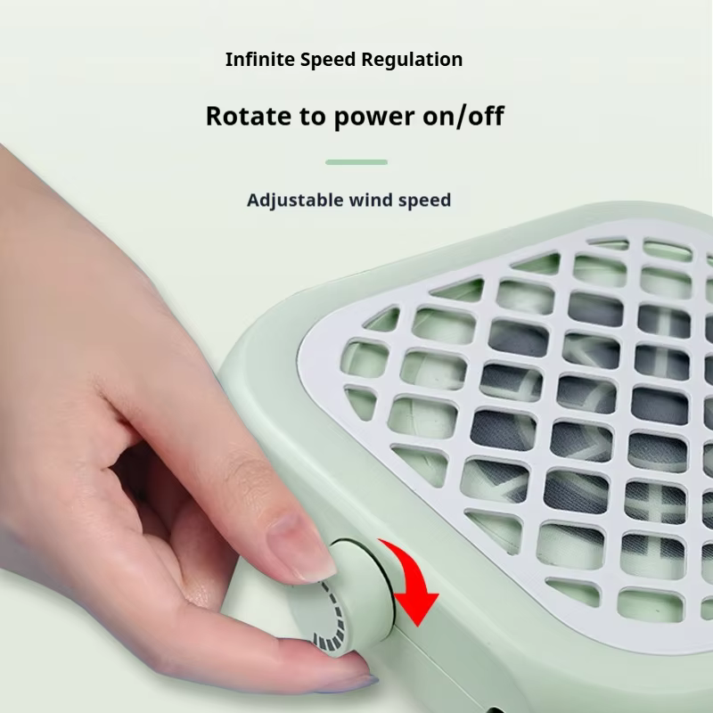 Aspirateur de poussière pour ongles, filtre à poussière pour manucure, nettoyeur avec forte aspiration, fonctionnement silencieux pour les outils de soin des ongles