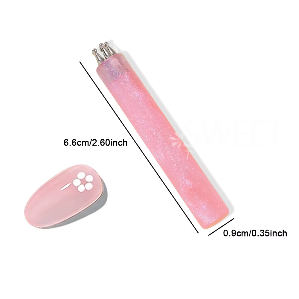 SWEET TREND - 1 pièce Stylo de nail art à 5 pétales pour dessiner des fleurs à cinq