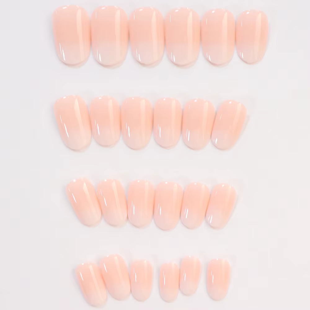 24 faux ongles courts en amande