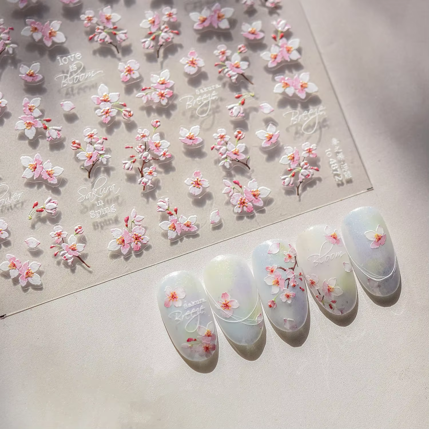 Autocollants 5D en relief pour ongles