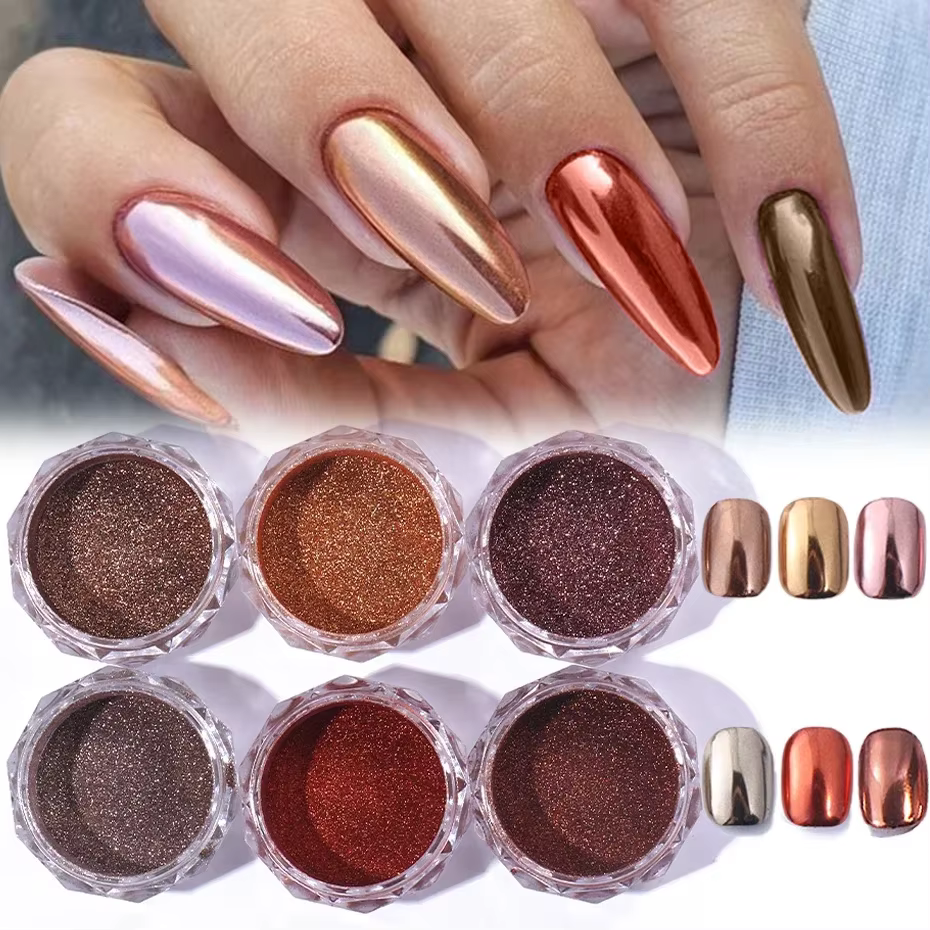 Poudre métallique pour Nail Art