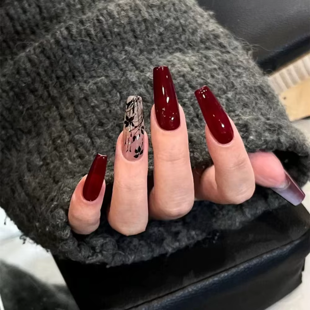 Faux ongles de style vintage français imperméables