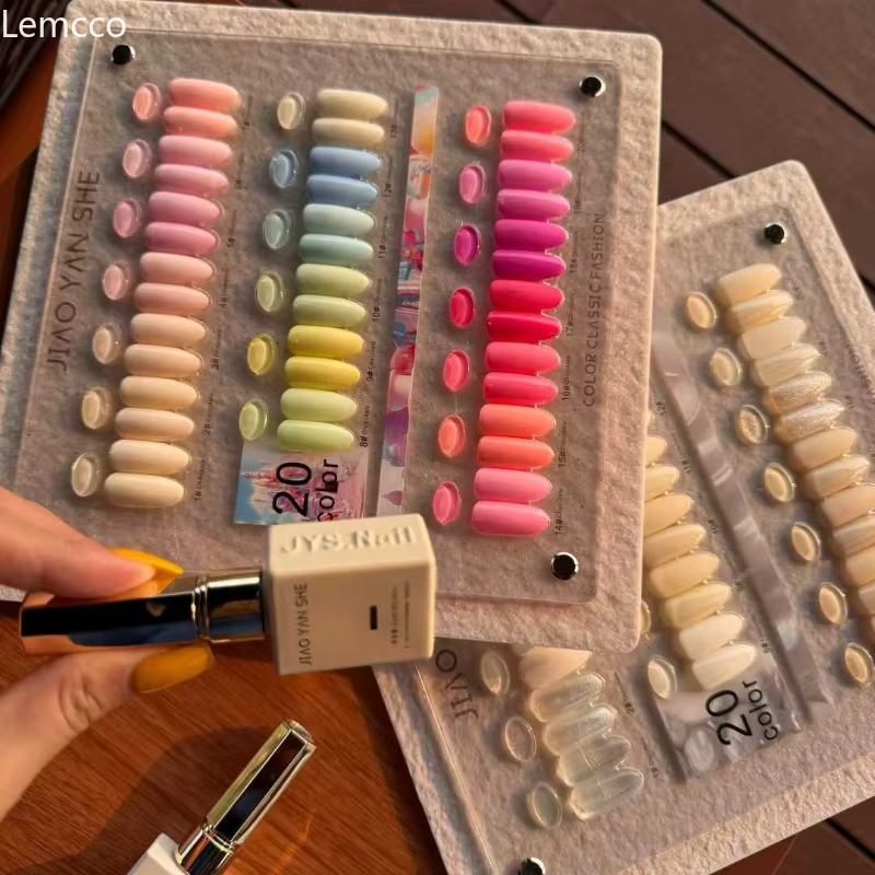Eleanos Candy 20 couleurs 15ml Gel vernis à ongles ensemble avec carte d'affichage Semi Permanent manucure tremper Gel