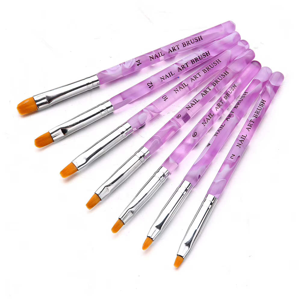 Lot de 7 pinceaux pour Nail Art