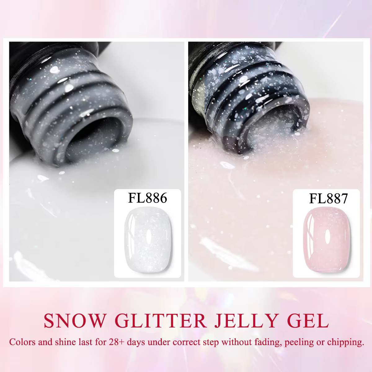 Flocons de neige 10ml, fournitures de Salon de manucure