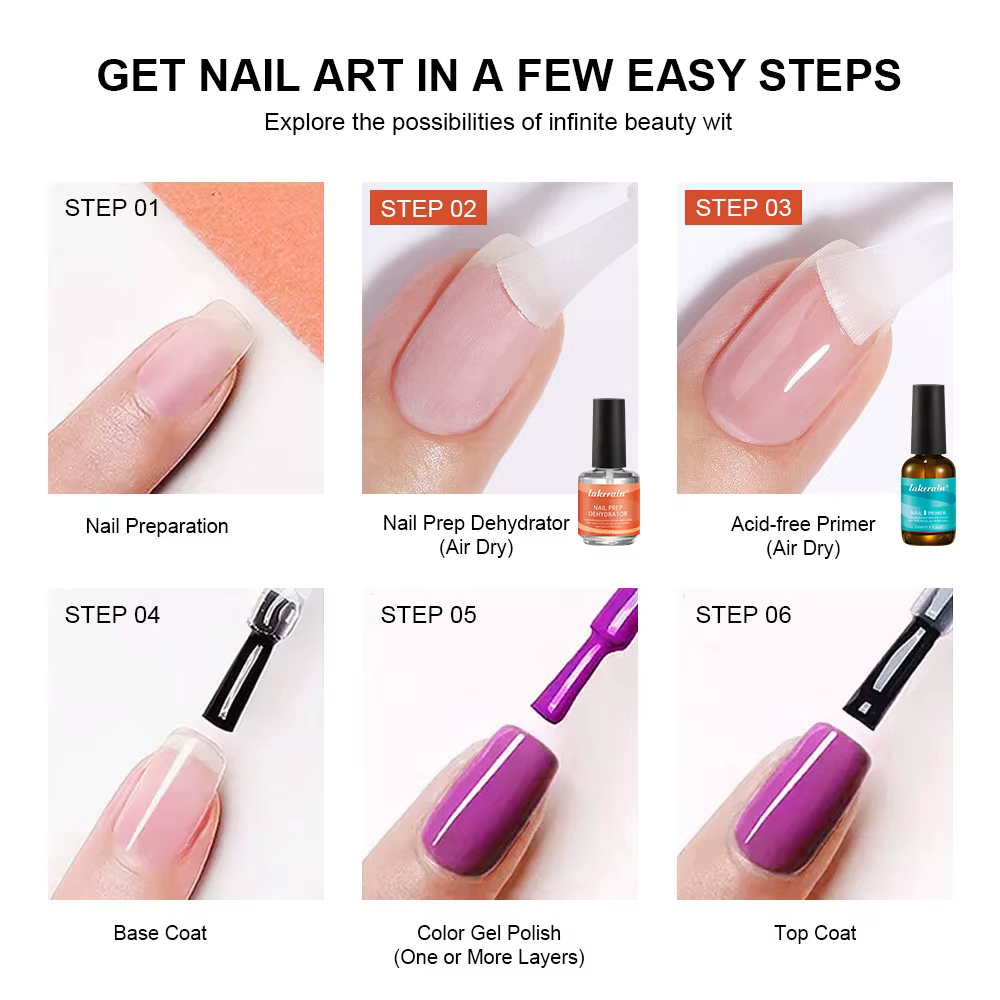 2 pièces 15ml déshydrateur de préparation des ongles Gel et apprêt sans acide adhésif déshydratant acrylique