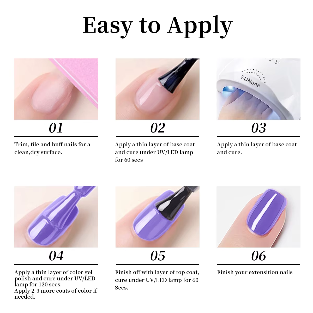 Ensemble de vernis à ongles en gel Hassleless de 9 pièces (15 ml chacun)