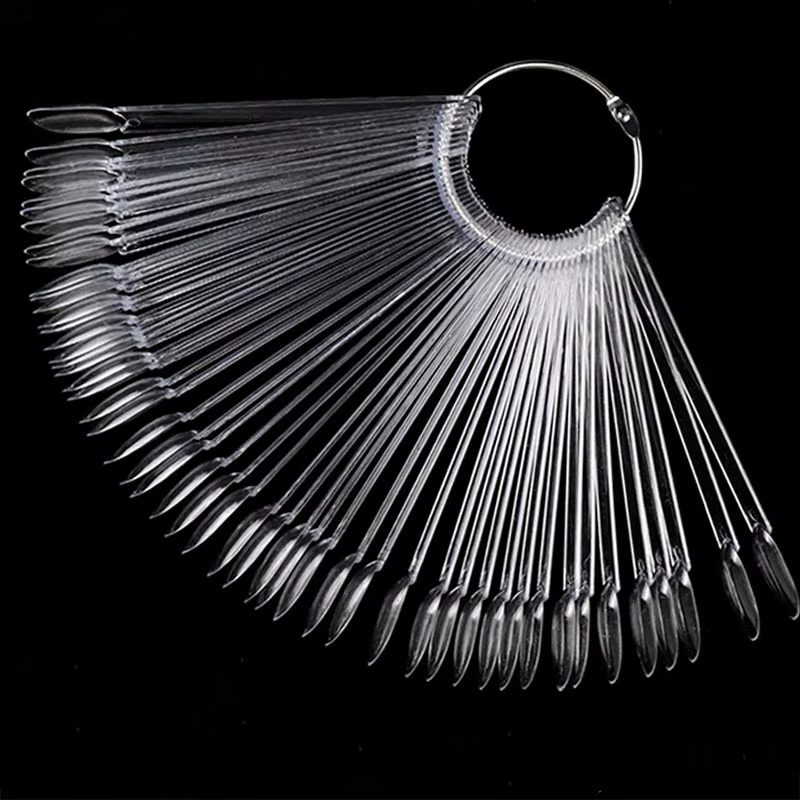 Nouveau 50 pièces produits pour ongles carte en éventail pour vernis