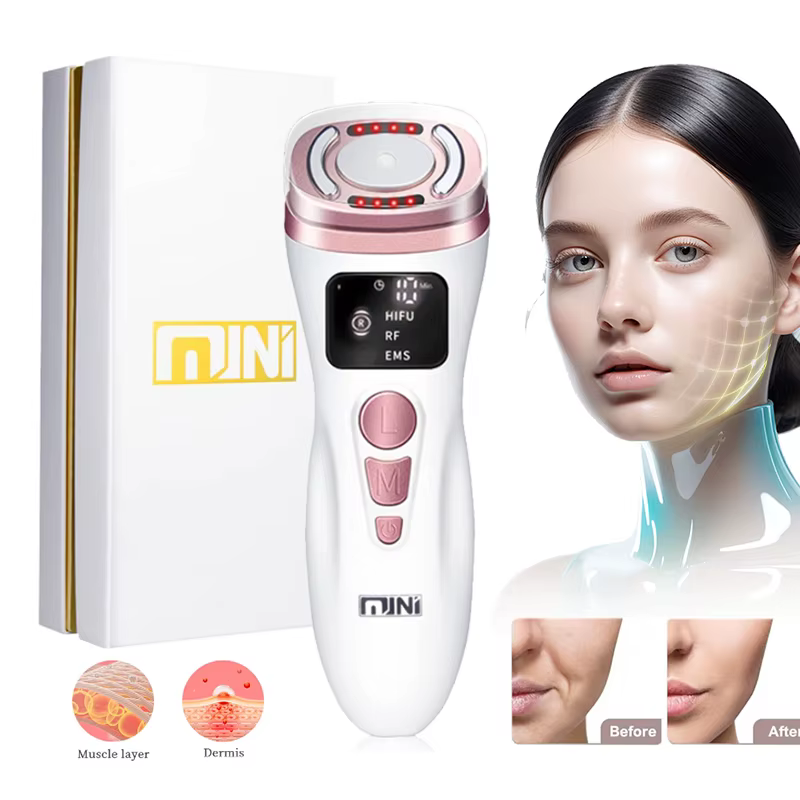Nouvel appareil de beauté facial à radiofréquence ultrasonique HIFU mini, micro-courant EMS, instrument de soin de la peau raffermissant, outil anti-rides