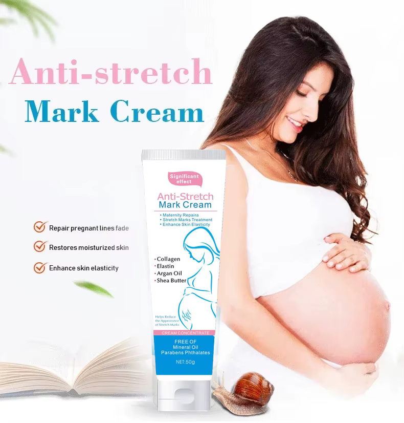 L'escargot élimine les vergetures crème pour éliminer l'obésité post-partum femmes enceintes réparation Anti-âge Anti-rides crème raffermissante pour le corps
