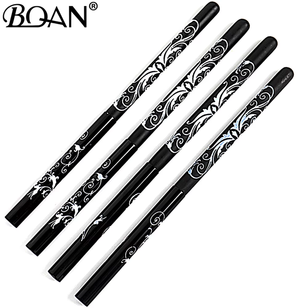 BQAN # 4 # 6 # 8 # 10 Pinceaux à ongles noirs pour gel UV