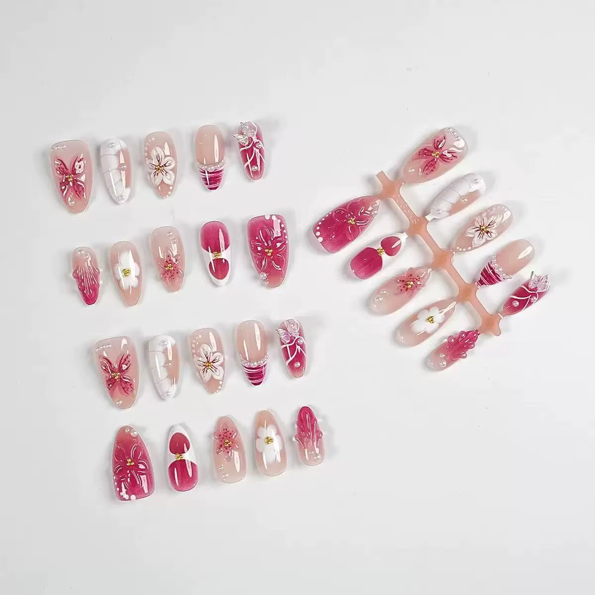 Faux ongles 3D faits main