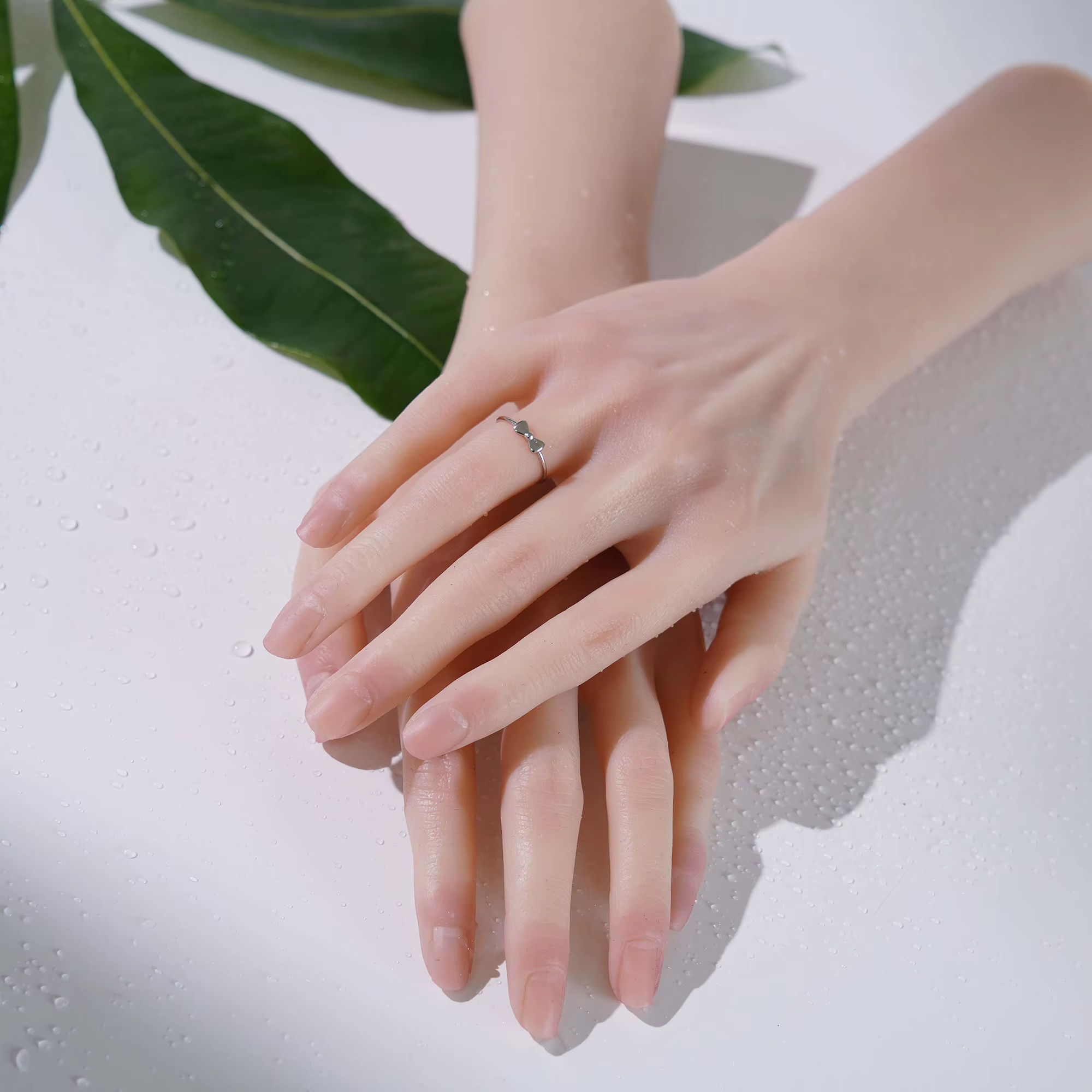 Faux Silicone pratique main acrylique Nail Art formation doux Flexible Mannequin