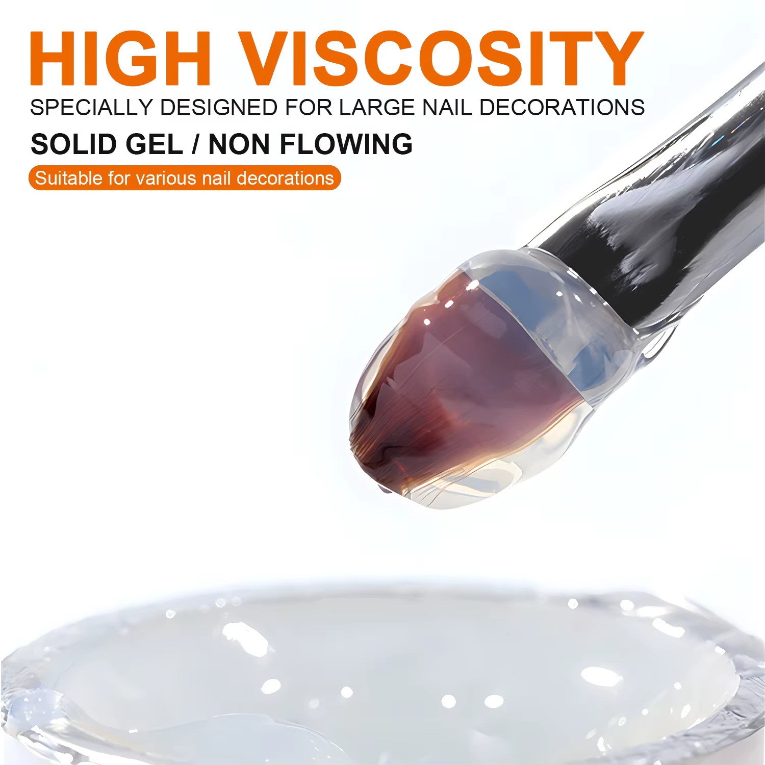 TWOING 8g/15g Gel de colle à ongles collant Super fort pour strass décorations d'art d'ongle sans lingette bricolage gemme adhésif Gel UV fonctionnel