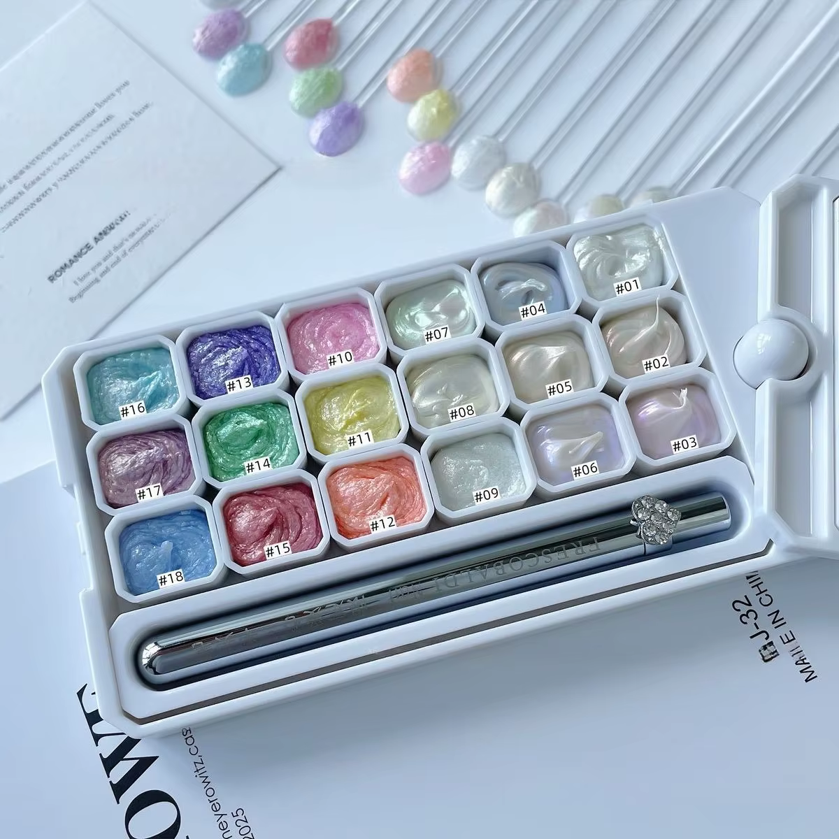 Nouveau Gel Crème Poudre Féerique pour Nail Art Effet 3D Texture Sans Couche de Finition Gel UV/LED Vernis à Ongles