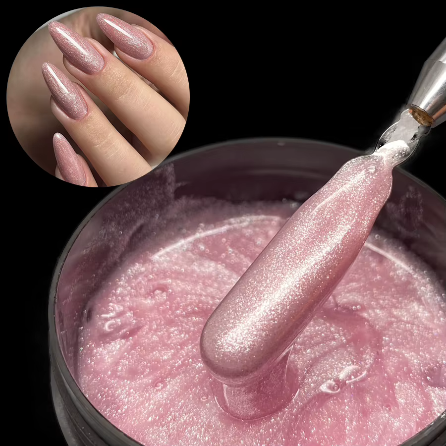 Jillnails 100g Shimmer Rose blanc laiteux