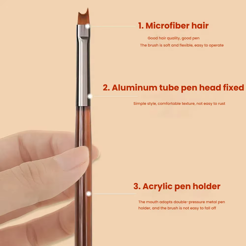 Ensemble de brosses à ongles de Style japonais