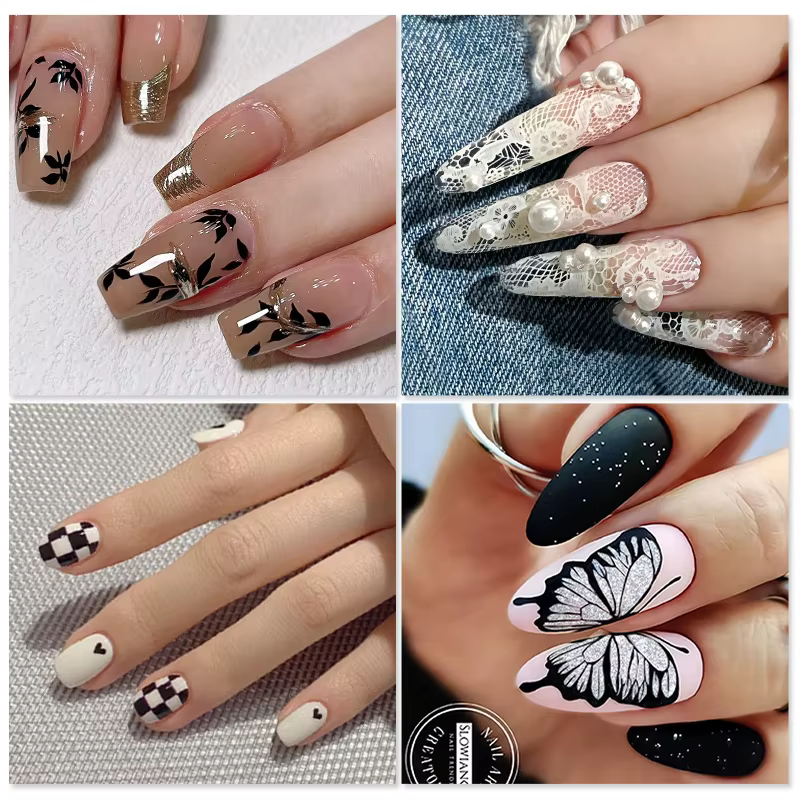 BORN PRETTY – modèles de Nail Art en dentelle pour mariée