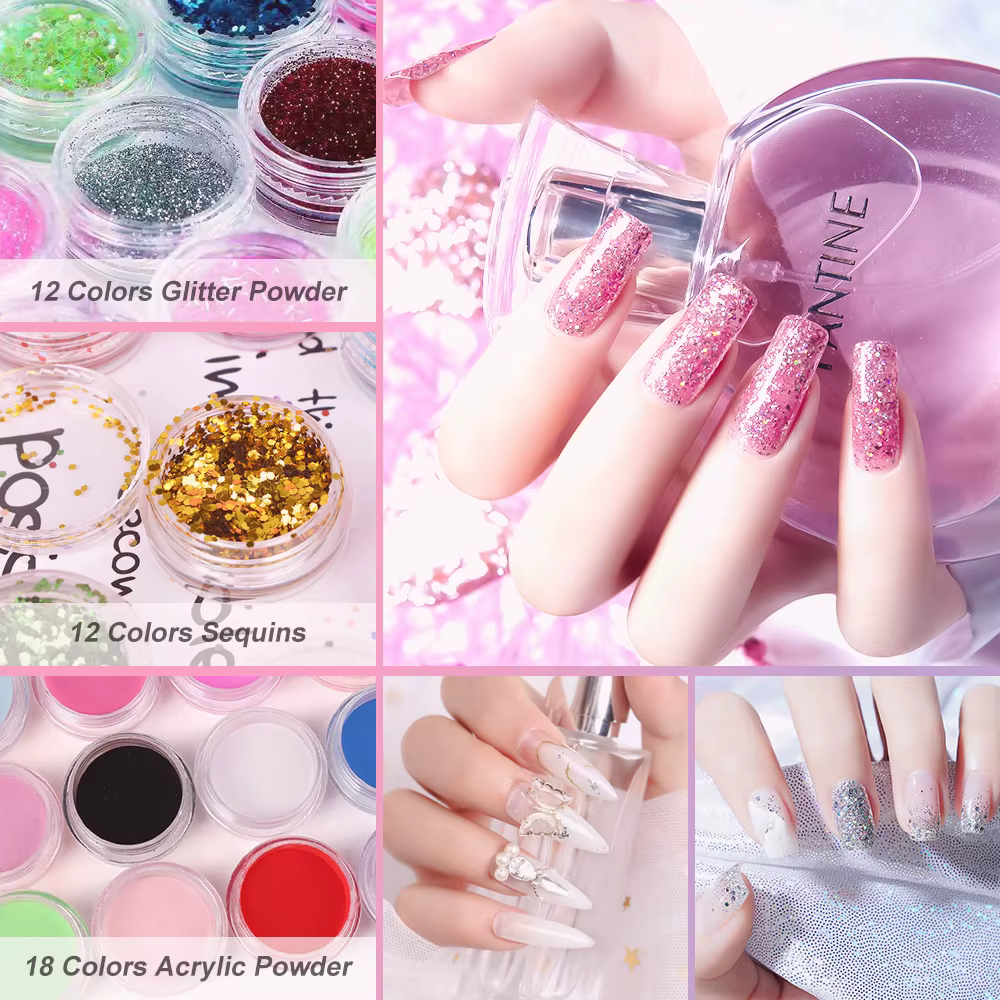 Poudre acrylique pour ongles et monomère liquide