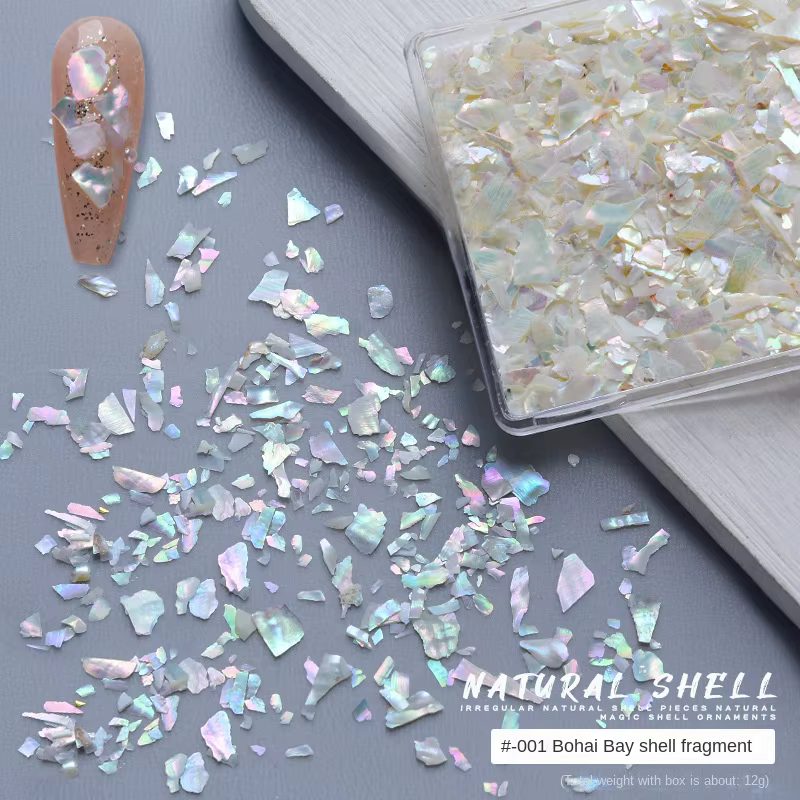 1 boîte coquille Nail Art déco