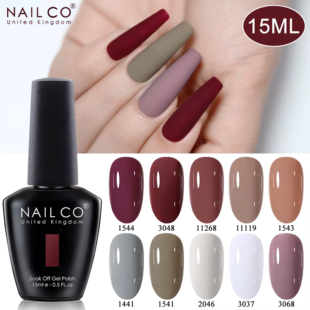 NAILCO vernis à ongles couleur d'automne produit de haute qualité Nail Art tremper Gel UV