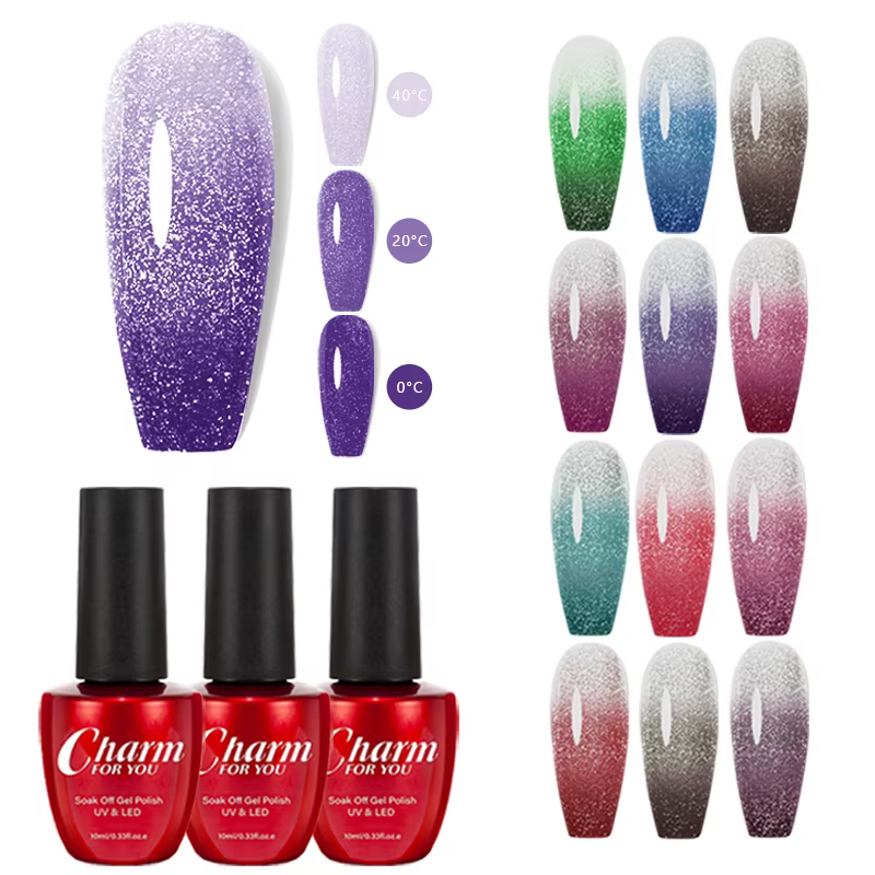 Verhéritage à Ongles Gel Thermique Pailmétrage