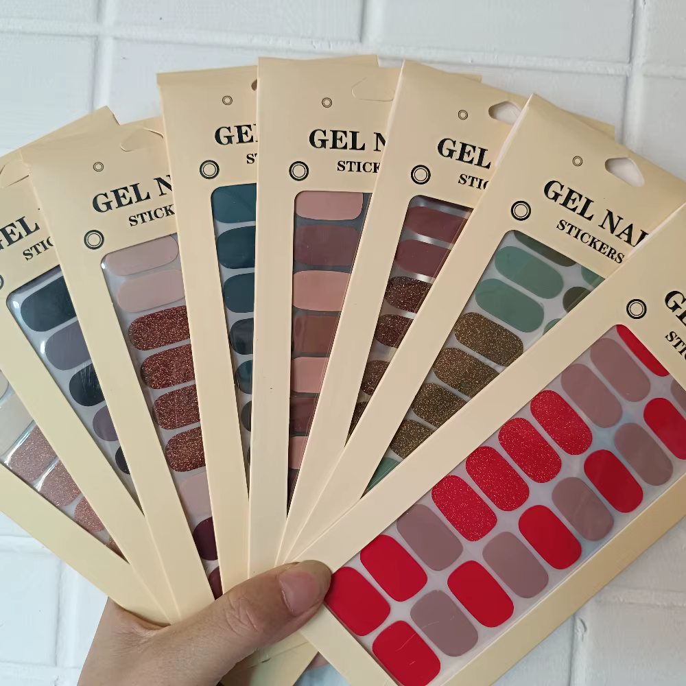 Autocollants pour ongles en Gel de manucure pour femmes