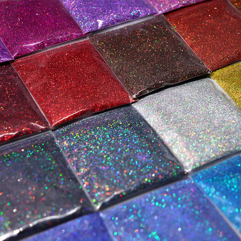 Poudre de paillettes Laser pour ongles