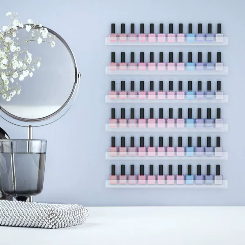 Étagère murale pour vernis à ongles