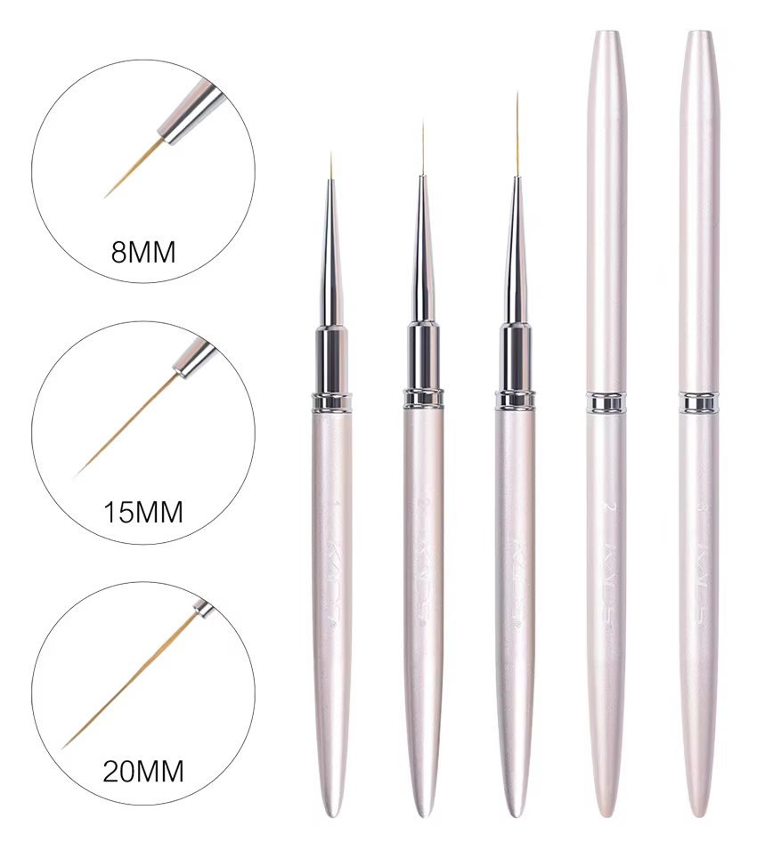 Brosse à ongles peinture ligne de dénudage UV Gel polissage conseils de conception