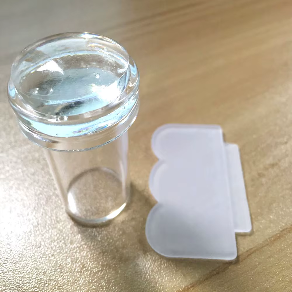 Kit d'estampage pour Nail Art en Silicone Transparent