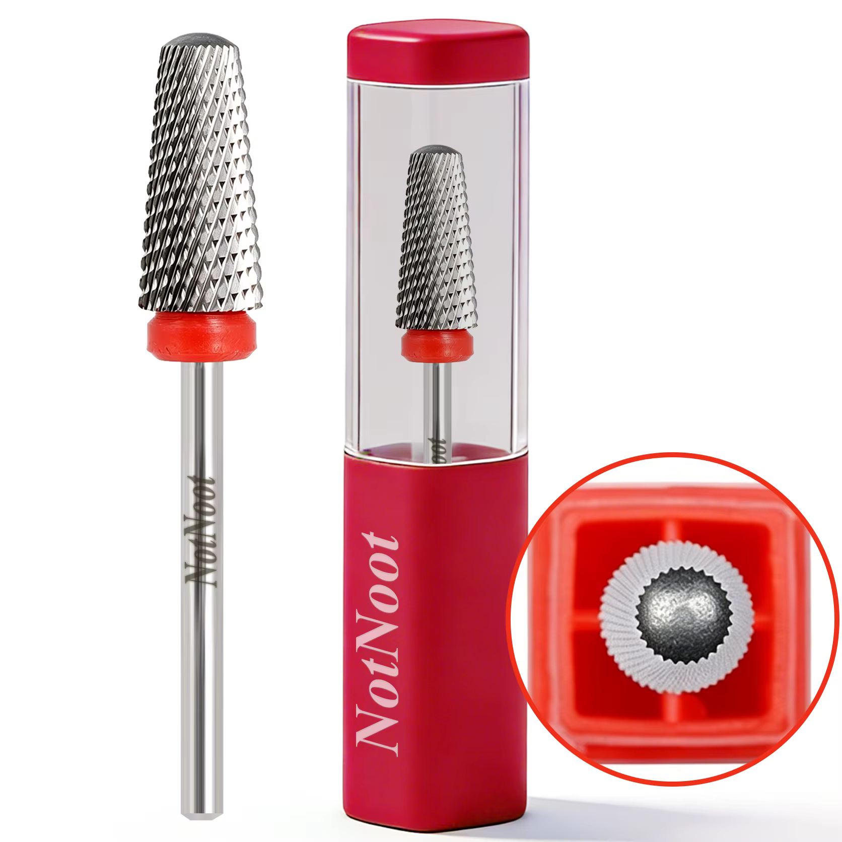 Forets à ongles NotNoot 3/32'' - Petite fraise en carbure pour une finition professionnelle