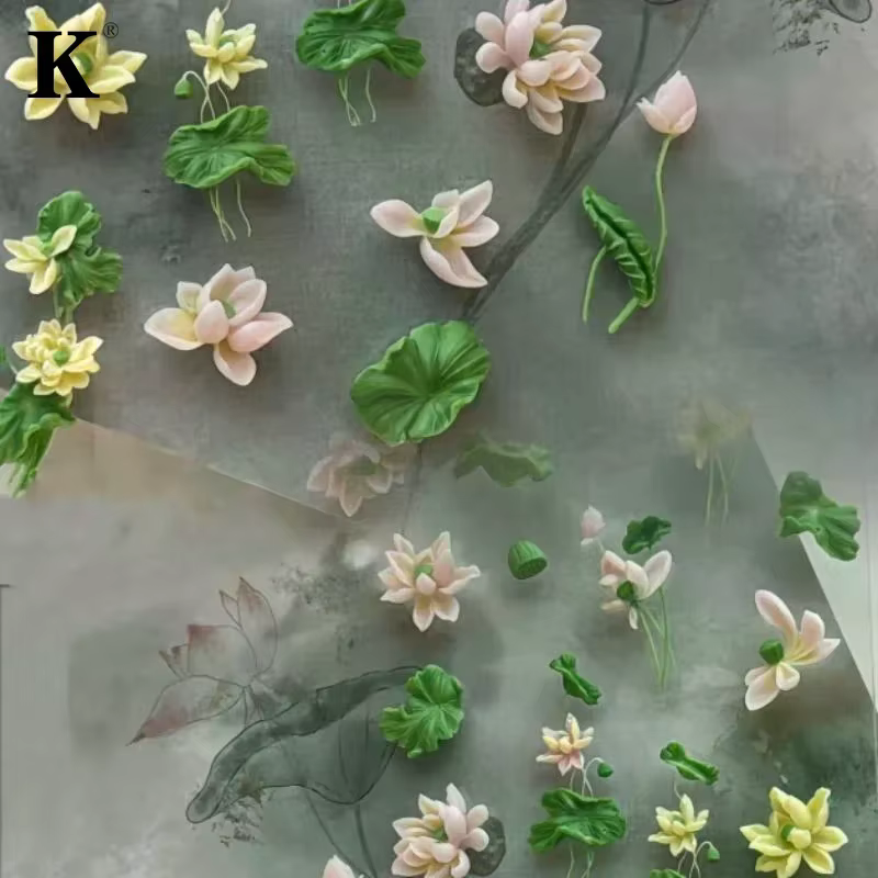 Moule à ongles incurvé 3D série fleurs