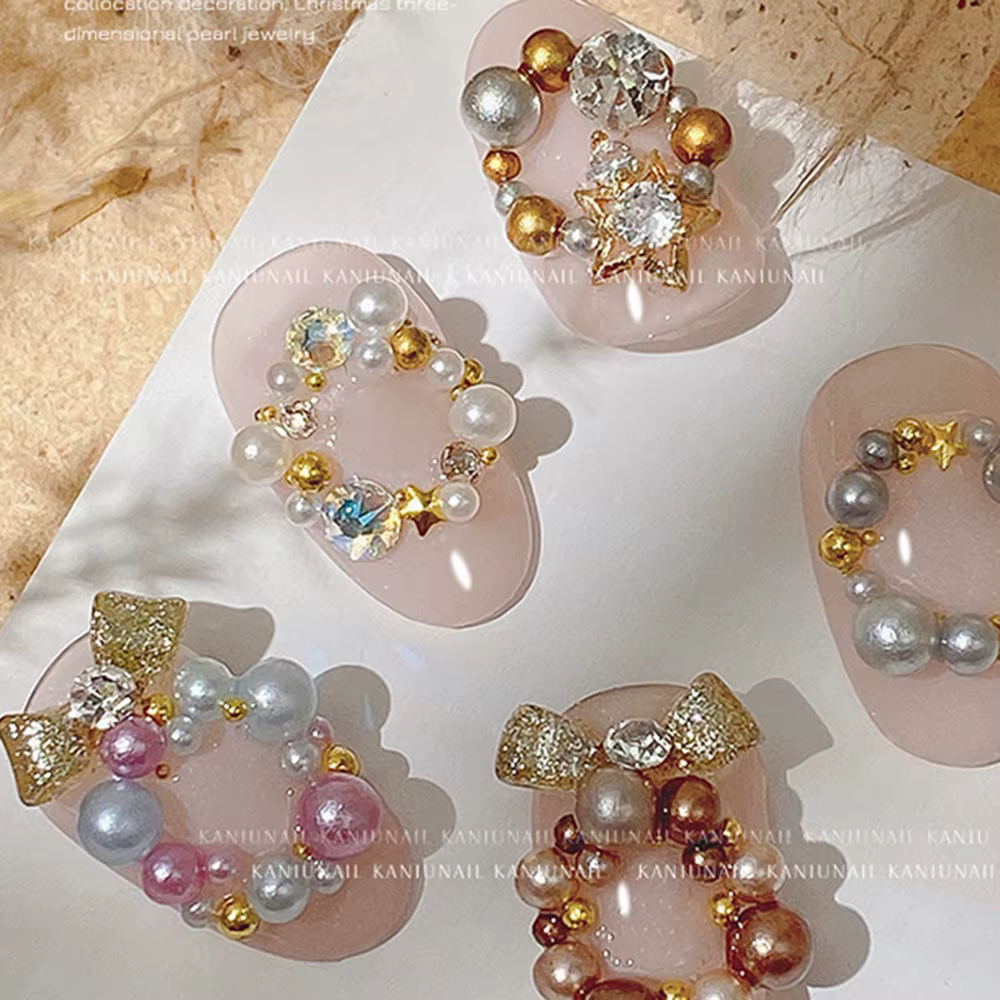 12 couleurs mélange taille ongles perles strass pour manucure bricolage