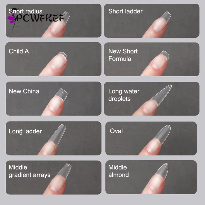 100 pièces/boîte faux ongles presse
