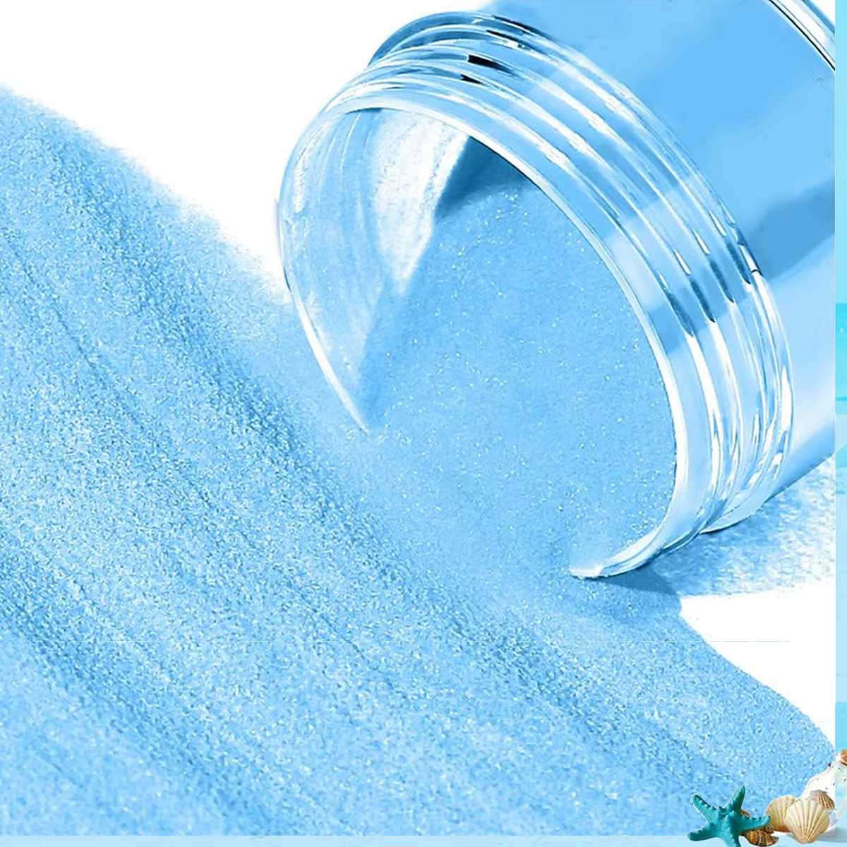 1 ensemble de 10 poudres acryliques colorées longue durée pour ongles